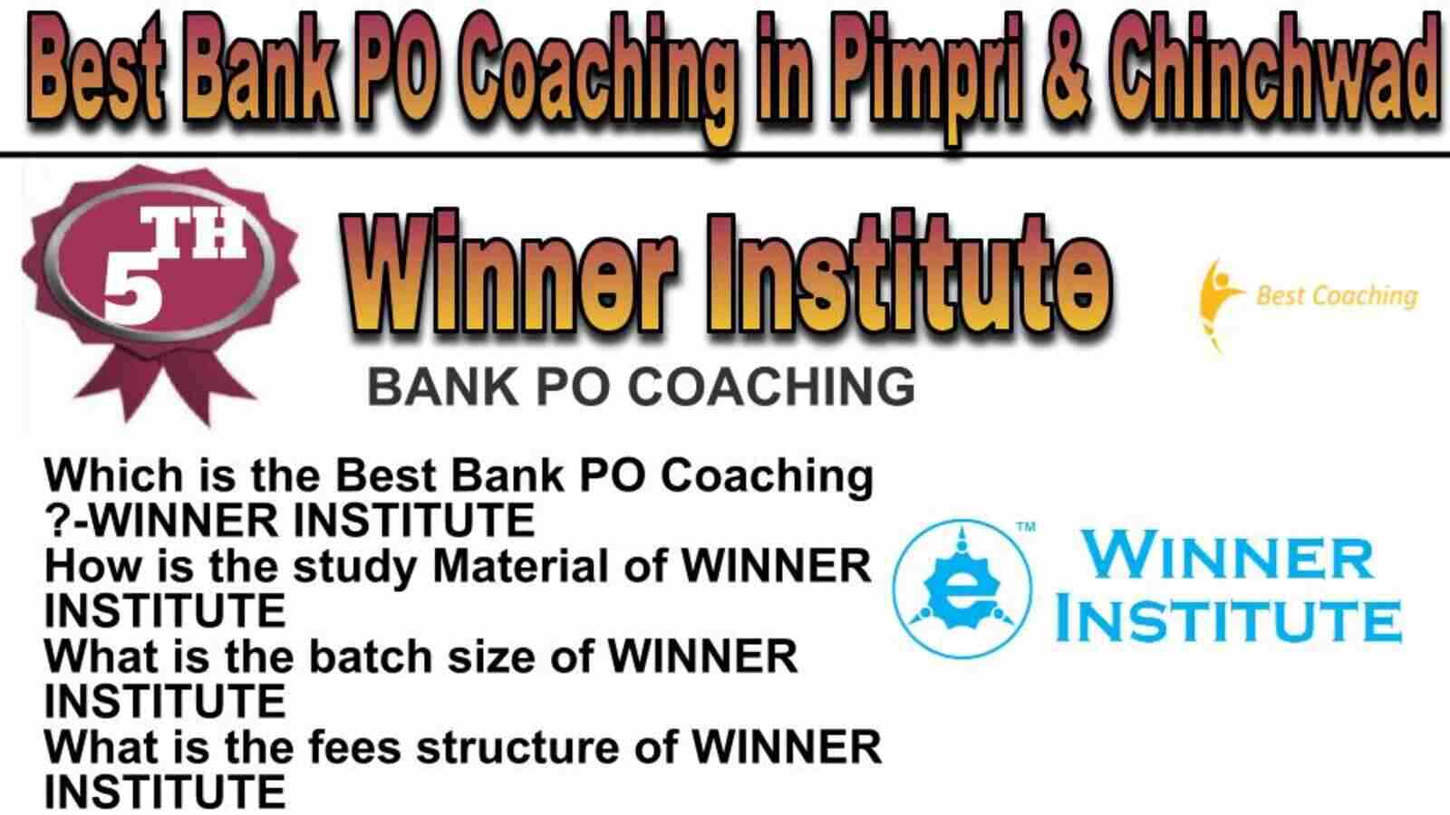 Rank 5 BEST BANK PO COACHING IN PIMPRI & CHINCHWAD