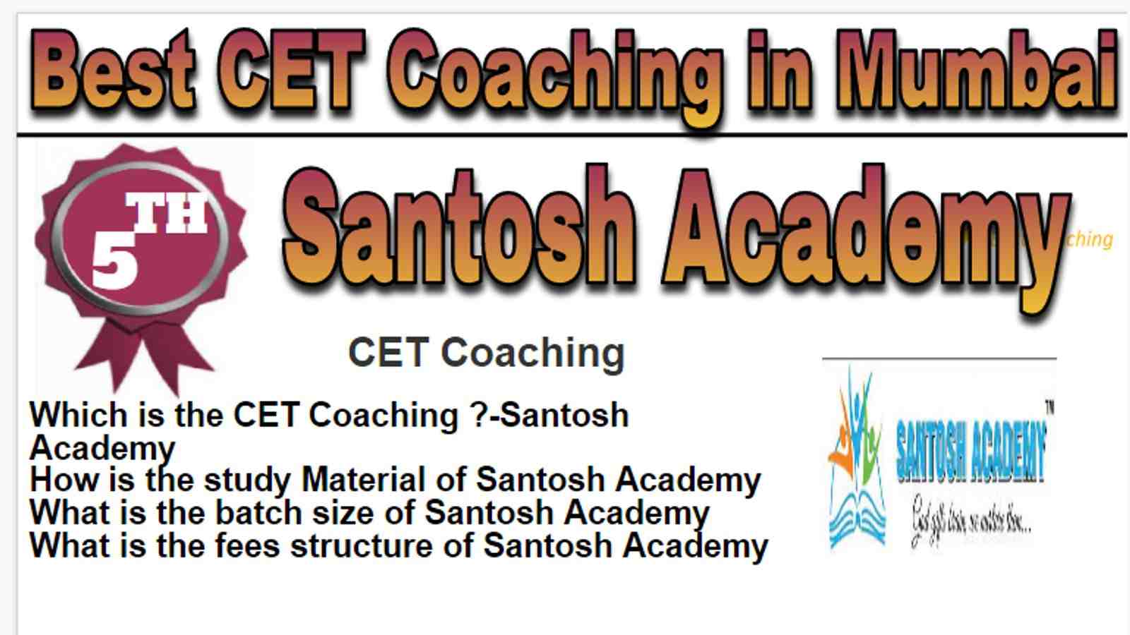 Rank 5 Best CET Coaching in Mumbai