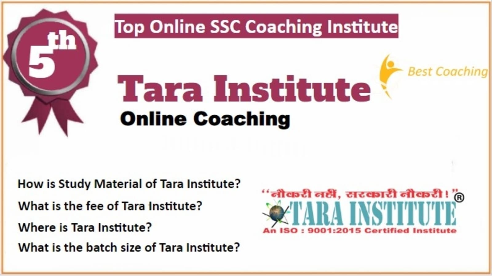 Rank 5 Best Online SSC Coaching
