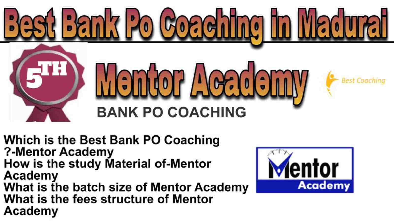 Rank 5 Best bank po coaching in Madurai