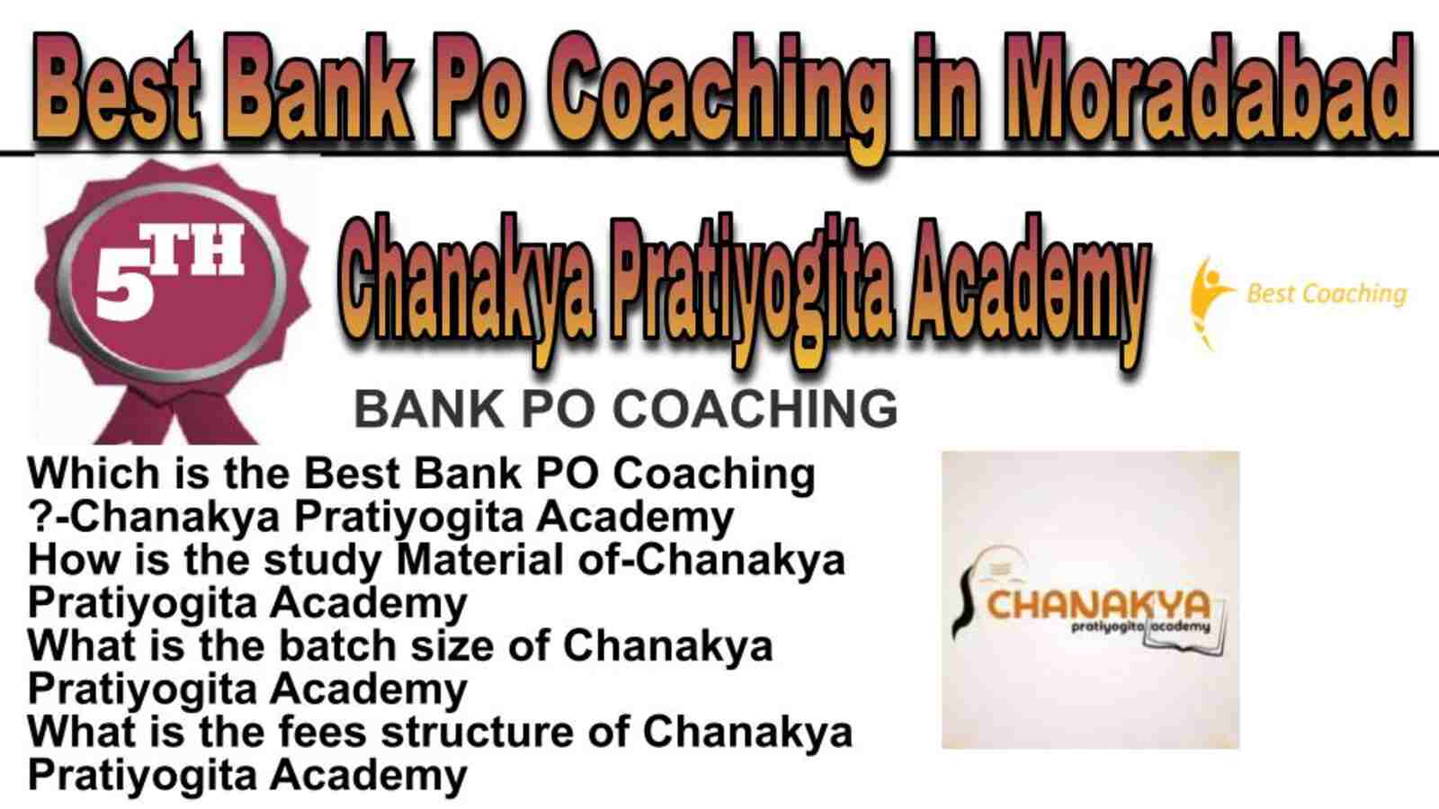 Rank 5 best Bank Po Coaching in Moradabad