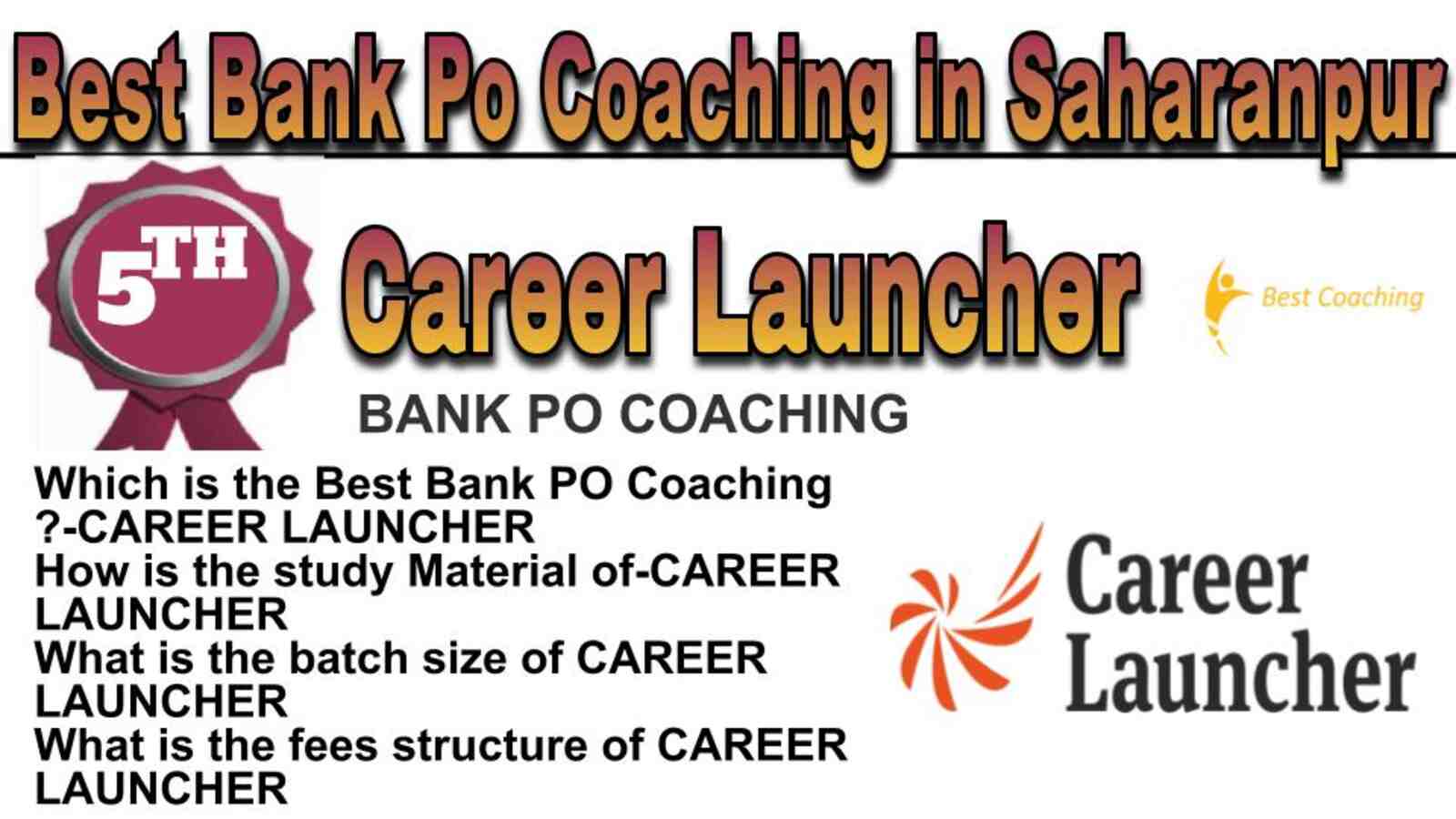 Rank 5 best bank po coaching in Saharanpur