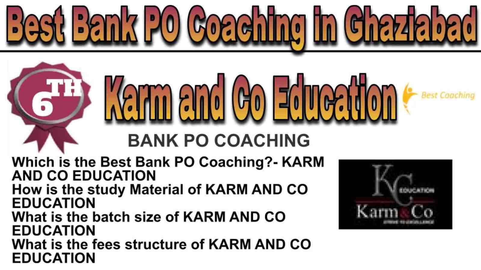 Rank 6 BEST BANK PO COACHING IN GHAZIABAD
