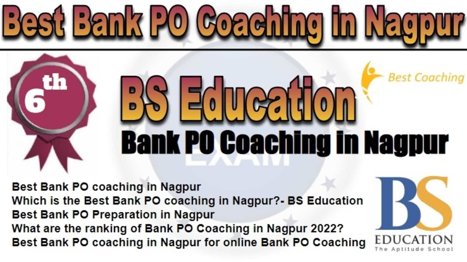 Rank 6 Best Bank PO Coaching in Nagpur