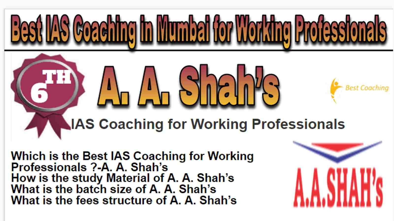 Rank 6 Best IAS Coaching in Mumbai for Working Professionals