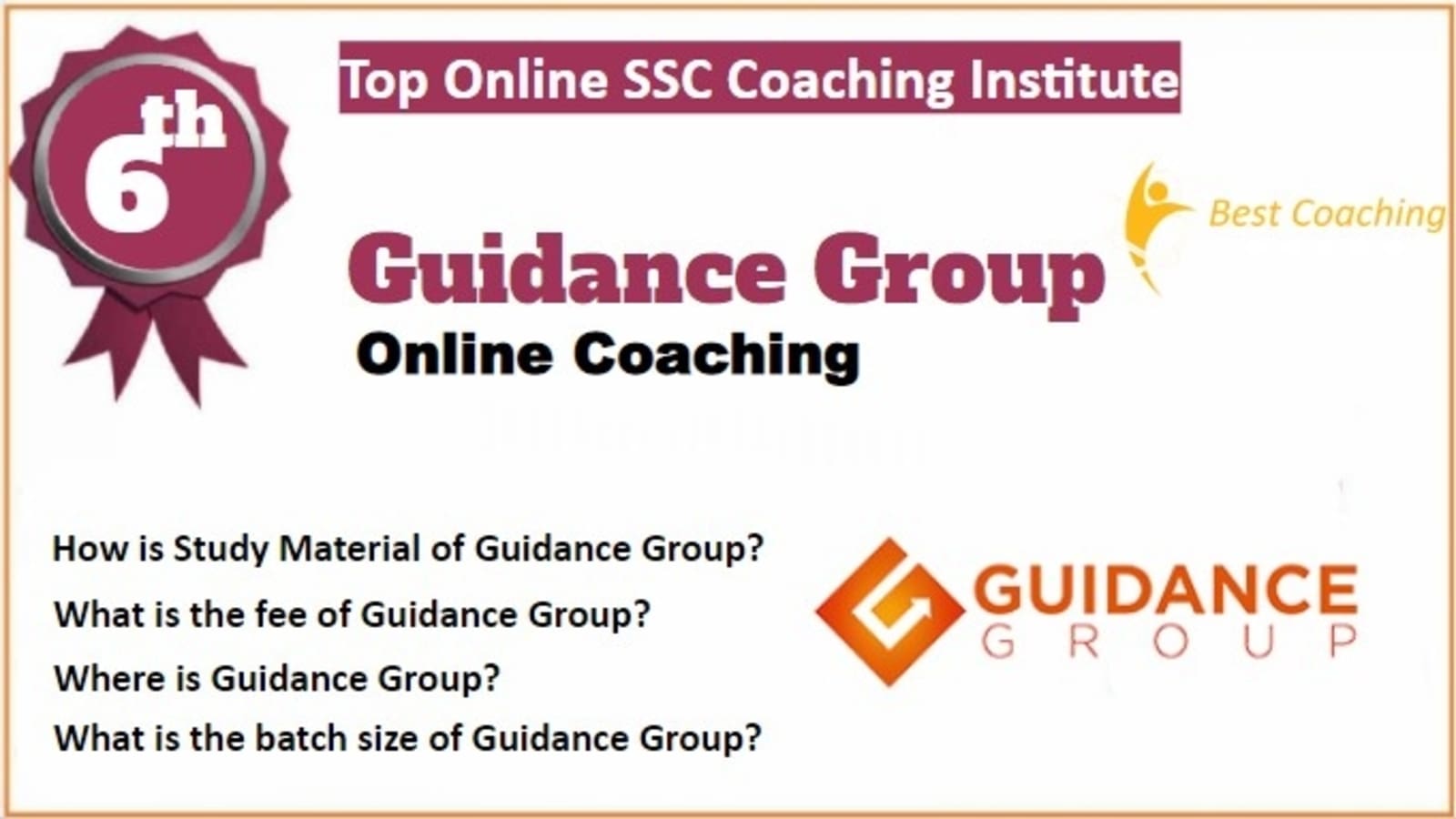 Rank 6 Best Online SSC Coaching
