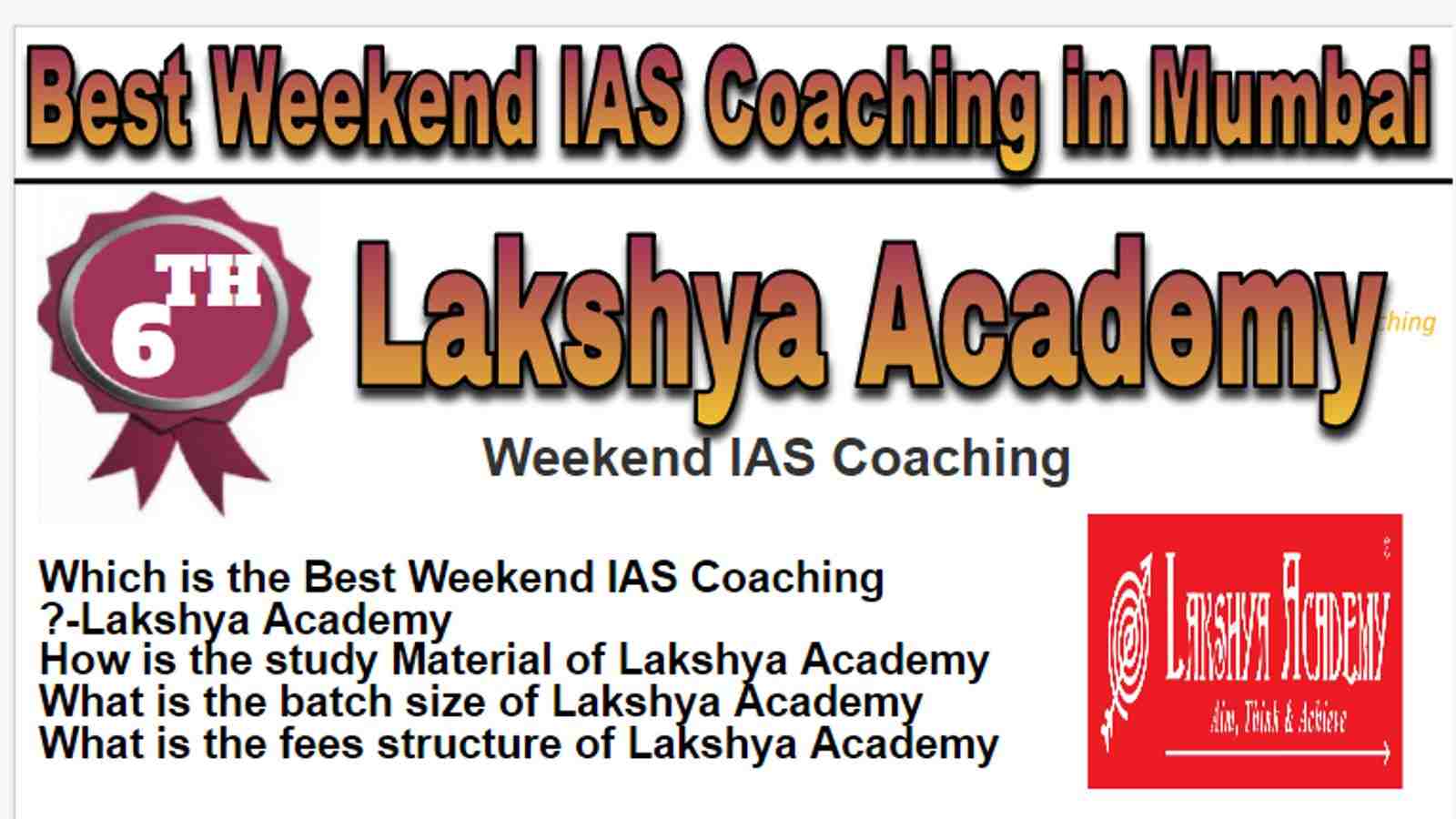 Rank 6 Best Weekend IAS Coaching in Mumbai