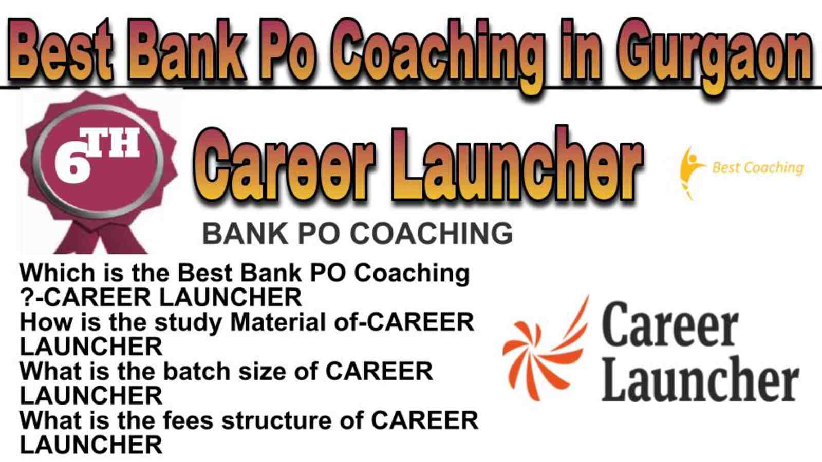 Rank 6 best bank Po coaching in Gurgaon