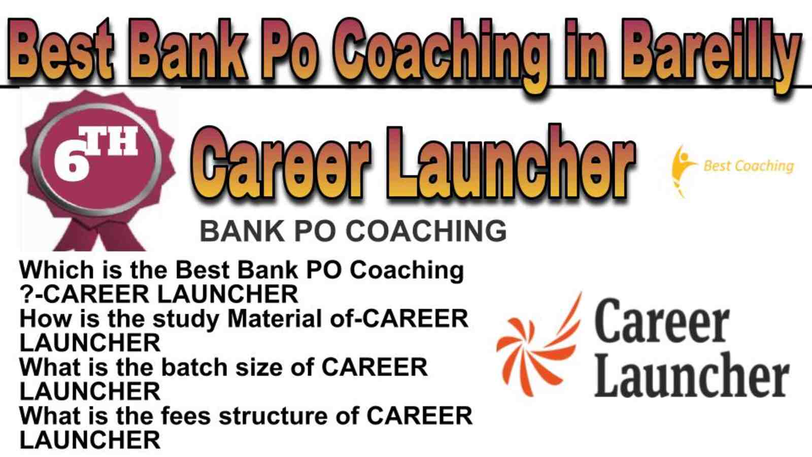 Rank 6 best bank po coaching in Bareilly