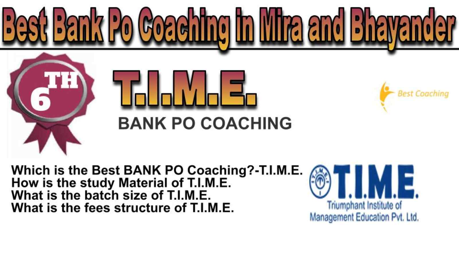 Rank 6 best bank po coaching in Mira and Bhayander