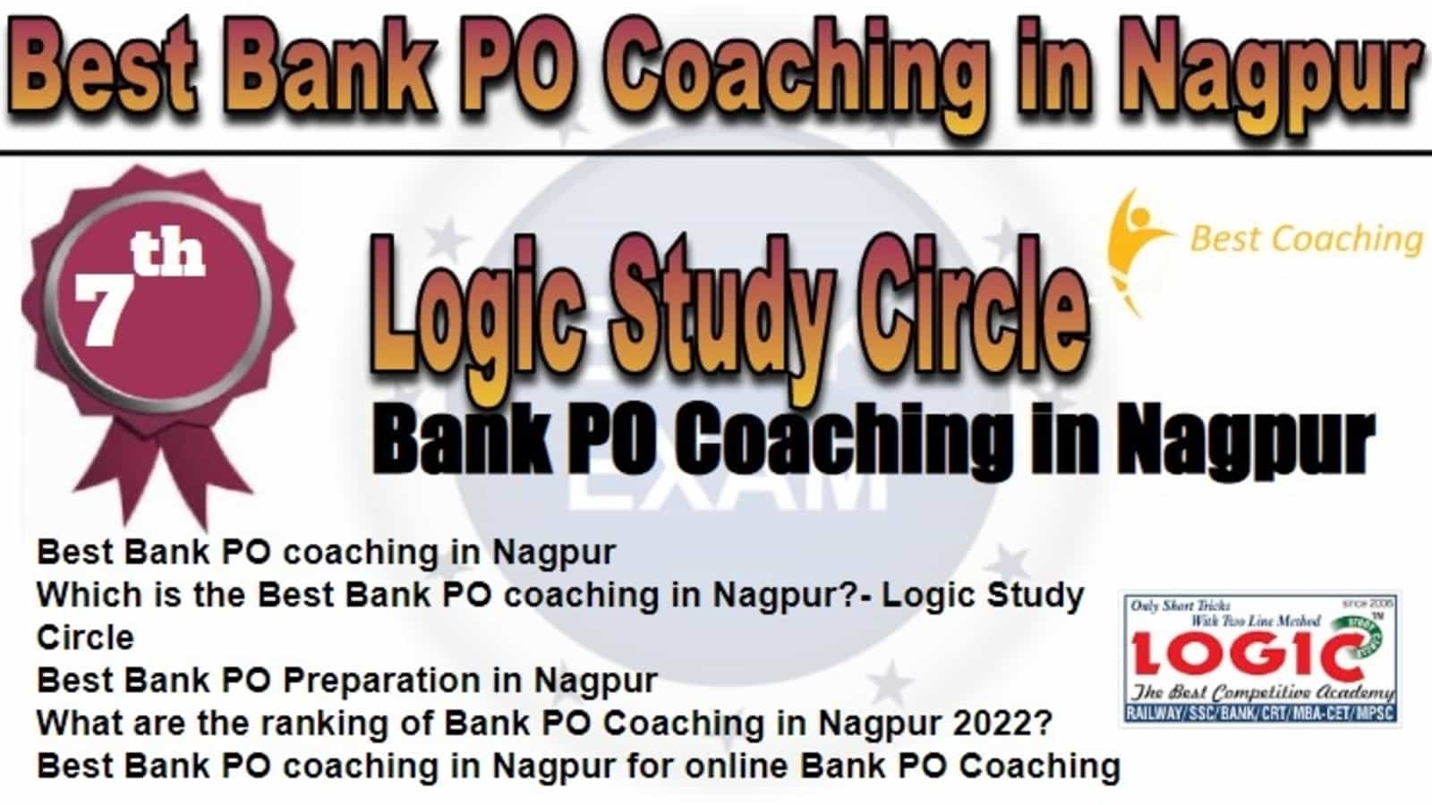 Rank 7 Best Bank PO Coaching in Nagpur