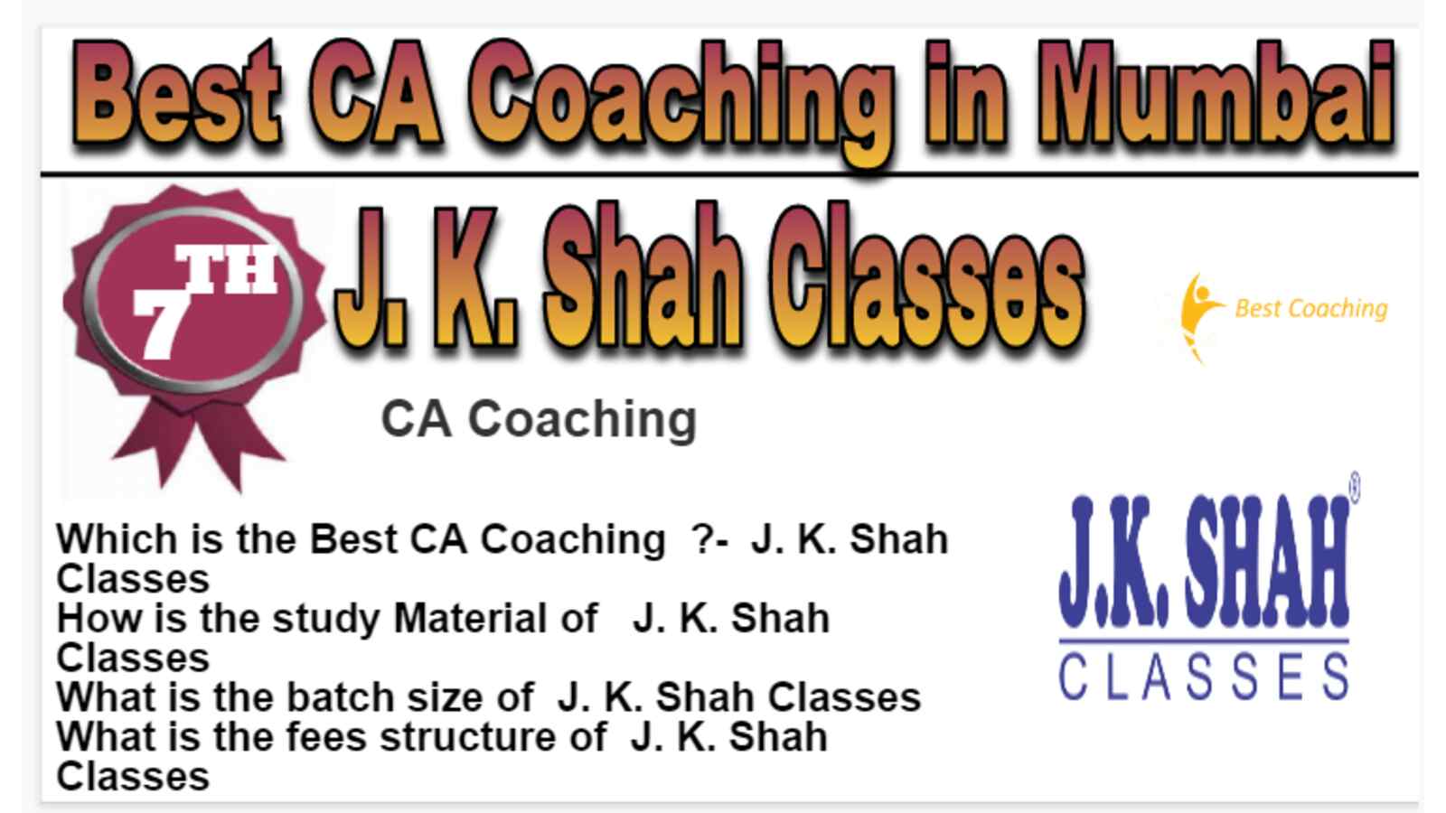 Rank 7 Best CA Coaching in Mumbai