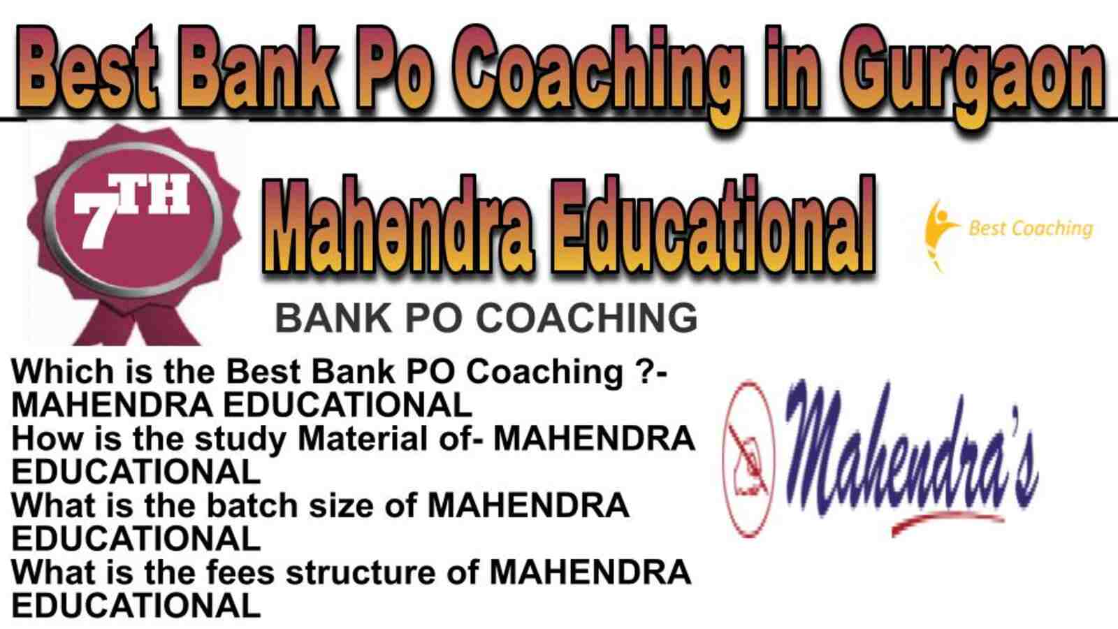 Rank 7 best bank Po coaching in Gurgaon Rank 7 best bank Po coaching in Gurgaon