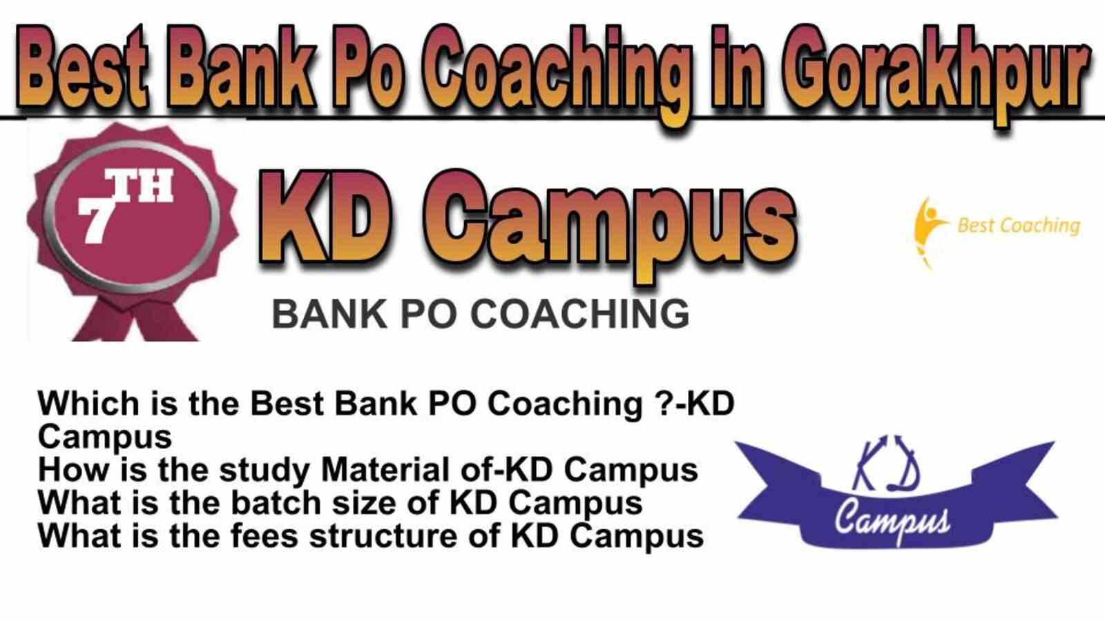 Rank 7 best bank po coaching in Gorakhpur