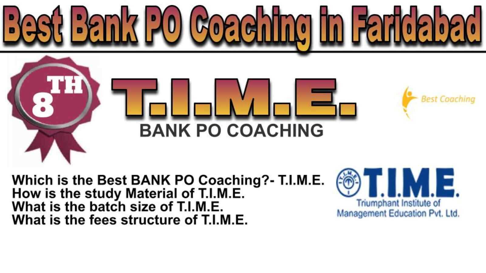 Rank 8 BEST BANK PO COACHING IN FARIDABAD
