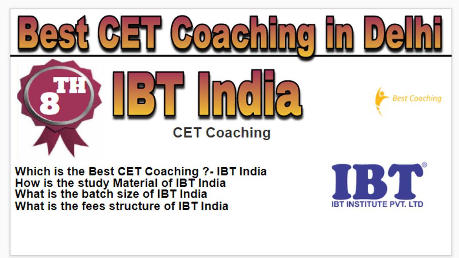 Rank 8 Best CET Exam Coaching in Delhi