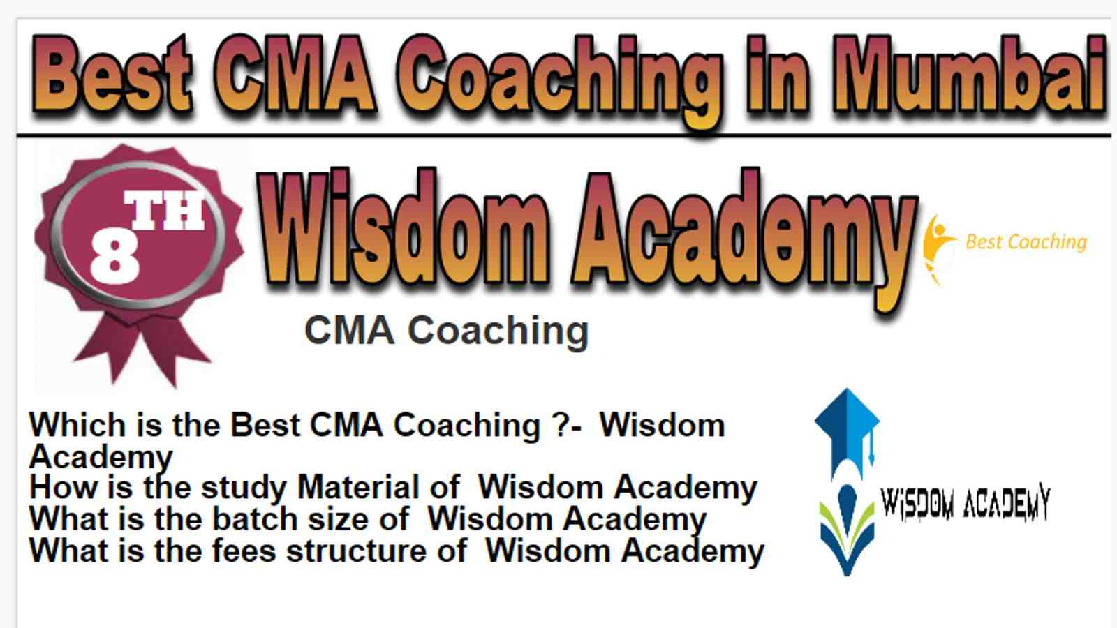 Rank 8 Best 10 CMA Classes in Mumbai