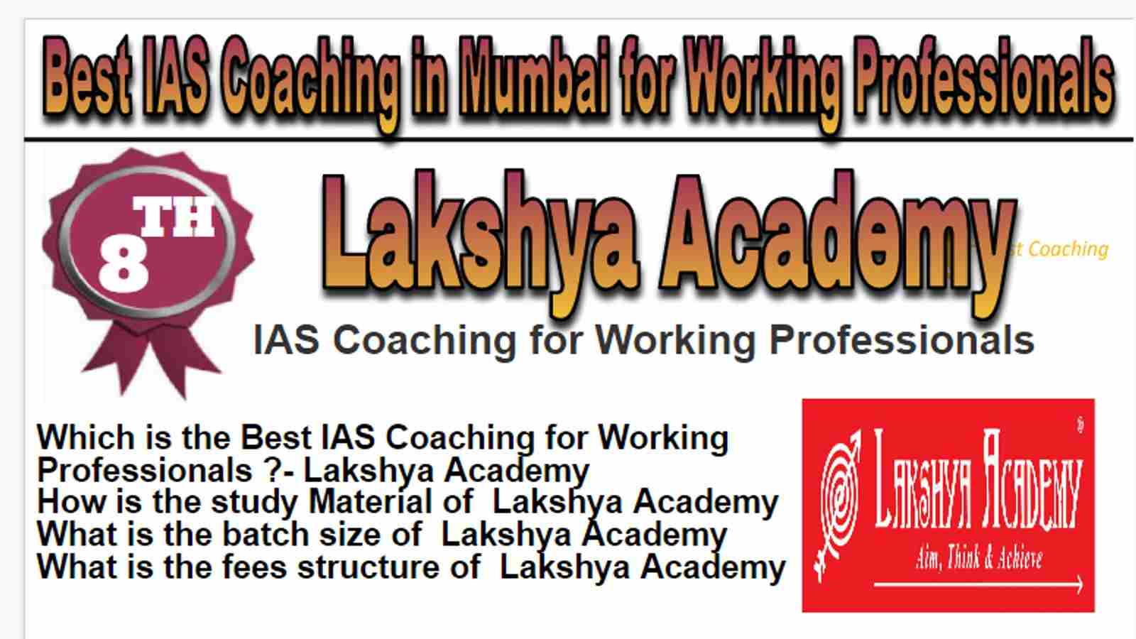 Rank 8 Best IAS Coaching in Mumbai for Working Professionals