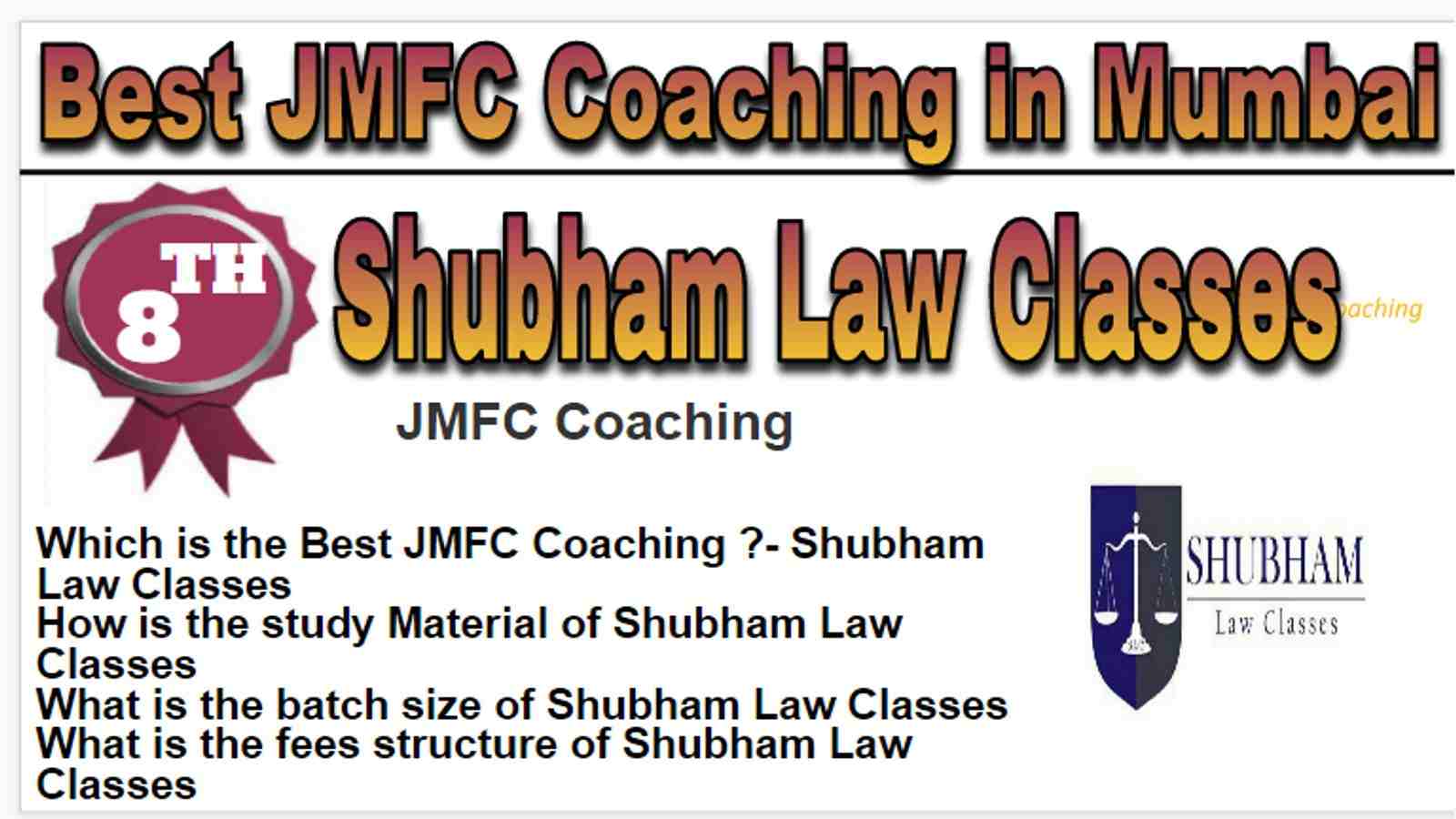 Rank 8 BestJMFC Classes in Mumbai