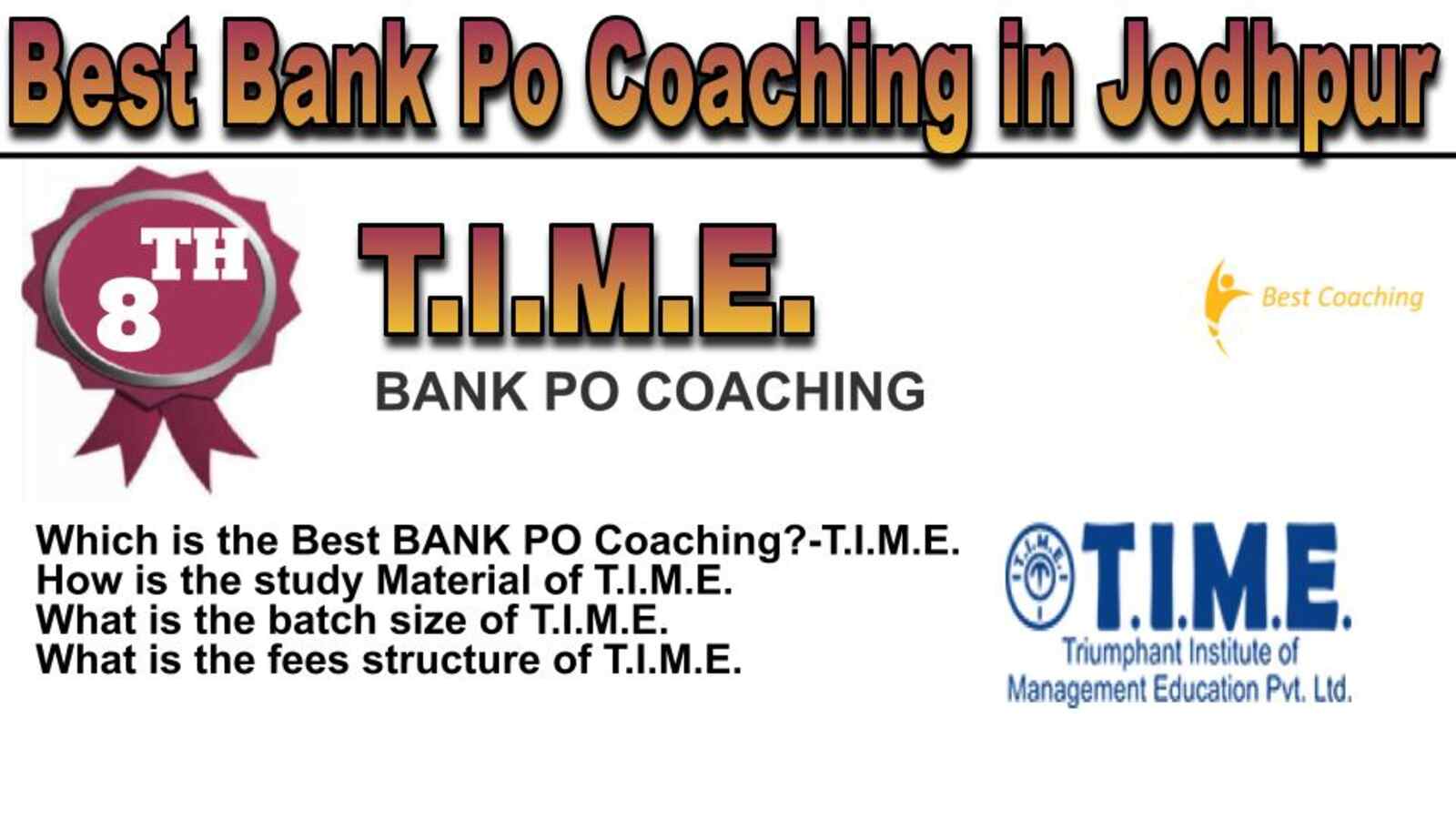 Rank 8 Best bank po coaching in Jodhpur