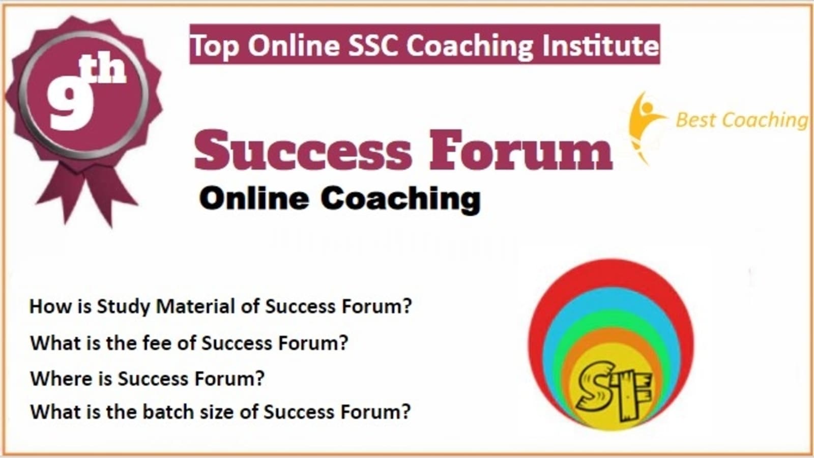 Rank 9 Best Online SSC Coaching
