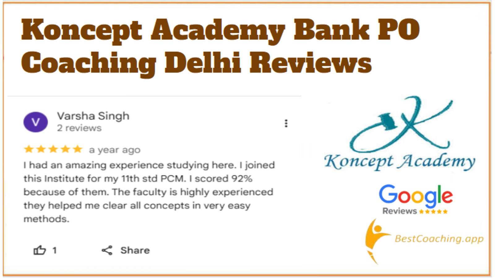 Koncept academy Delhi reviews
