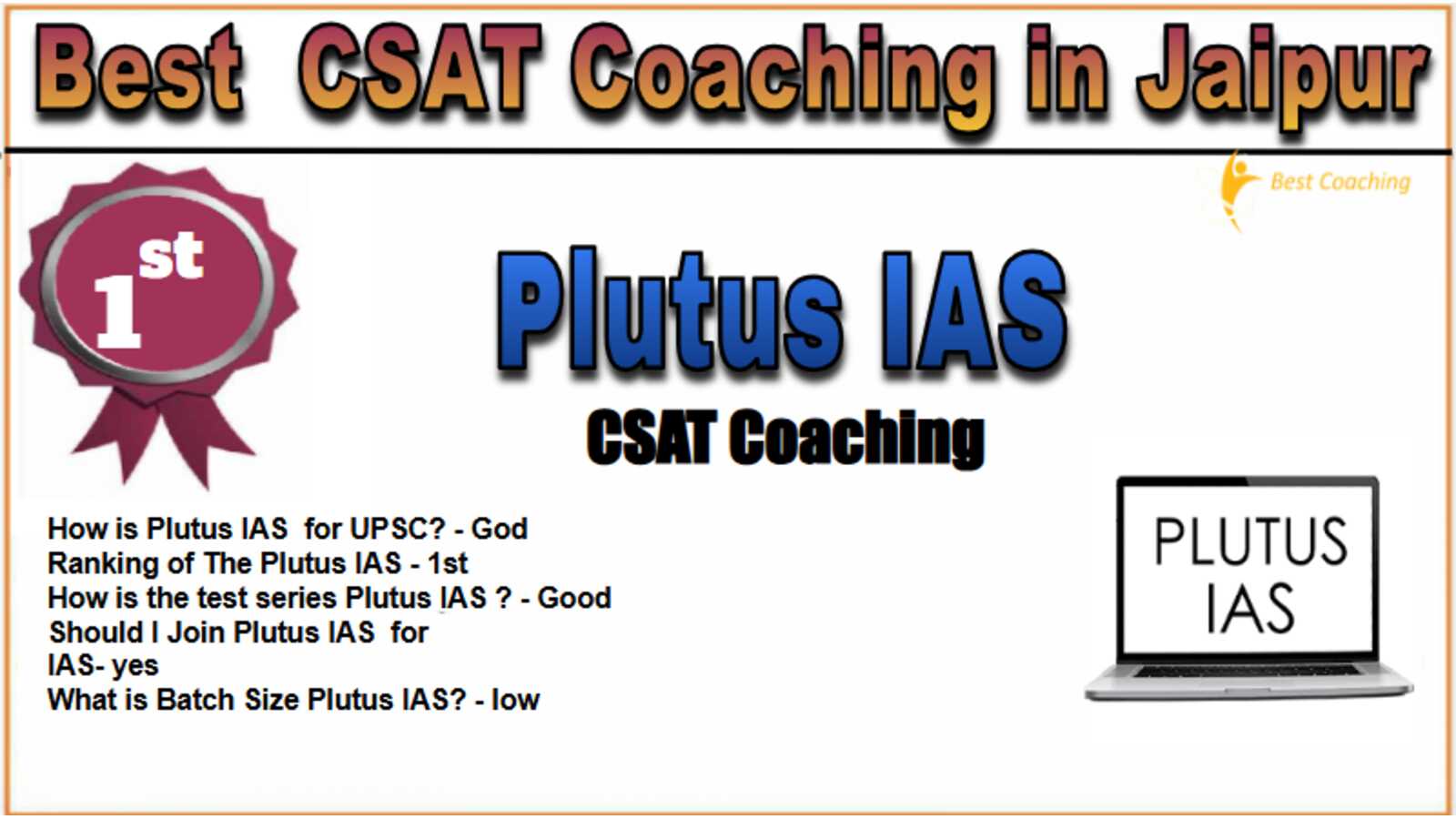Plutus IAS CSAT Coaching in Jaipur
