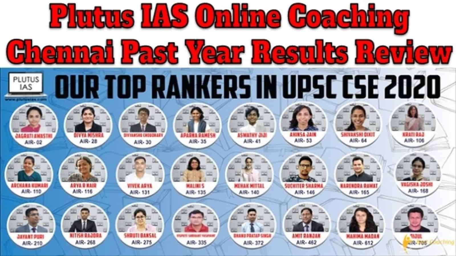 Plutus IAS Online Coaching Chennai Past Year Result Review