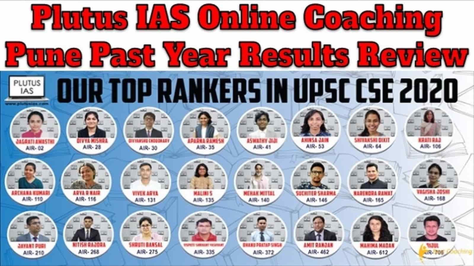 Plutus IAS Online Coaching Pune Past Year Result Review