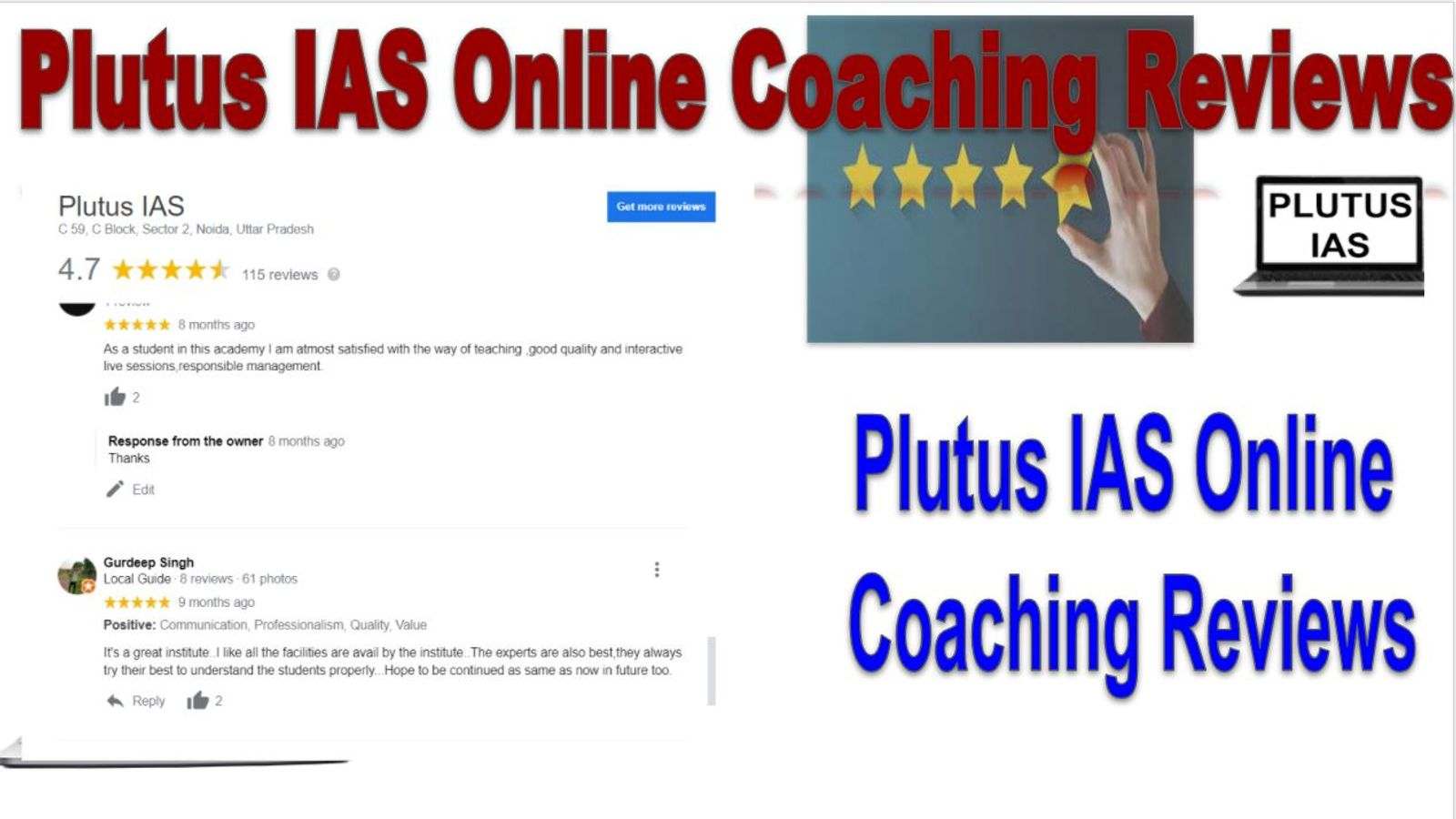 Review of Plutus IAS Online Coaching