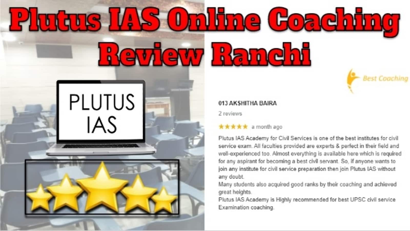 Plutus IAS Online Coaching Review Ranchi