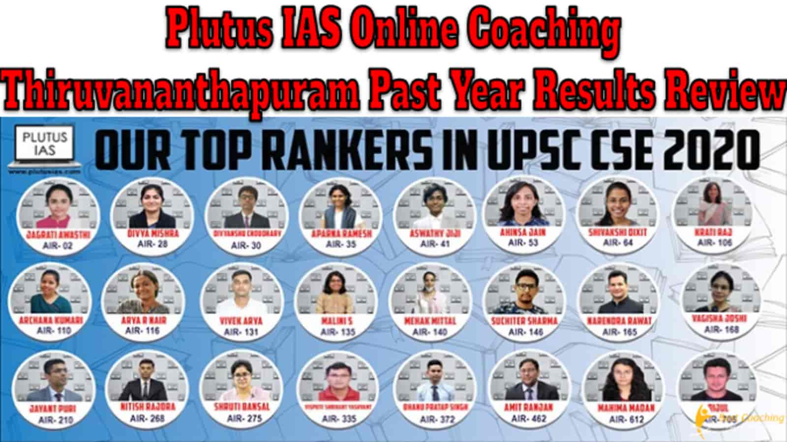 Plutus IAS Online Coaching Thiruvananthapuram Past Year Results Review