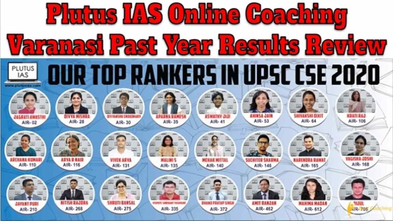 Plutus IAS Online Coaching Varanasi Past Year Result Review
