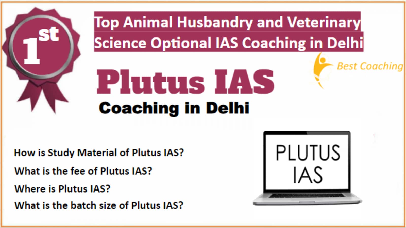 Rank 1 Best Animal Husbandry and Veterinary Science Optional IAS Coaching in Delhi