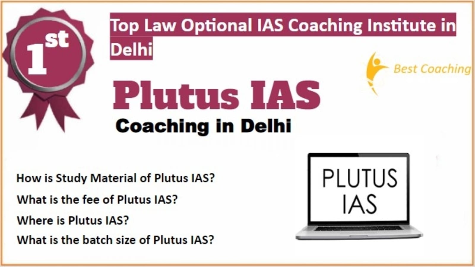 Rank 1 Best Law Optional IAS Coaching in Delhi
