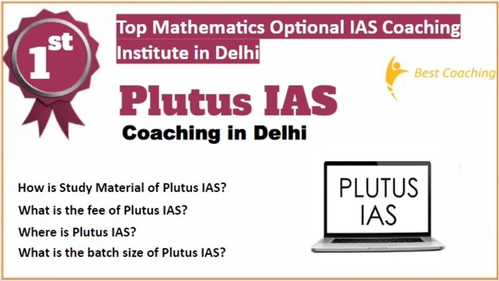 Rank 1 Best Mathematics Optional IAS Coaching in Delhi