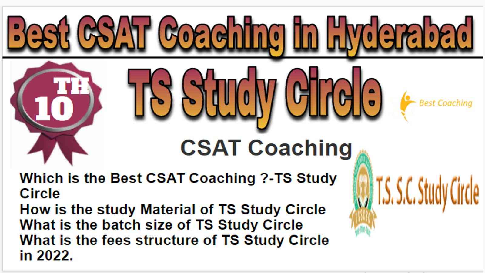 Rank 10 Best CSAT Coaching In Hyderabad