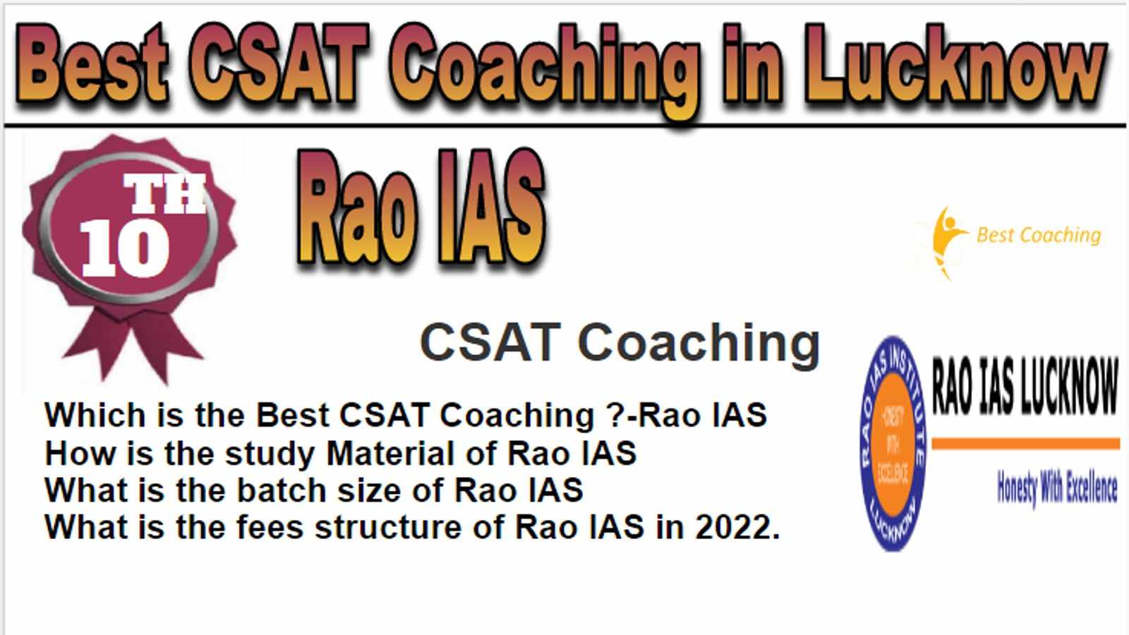 Rank 10 Best CSAT Coaching in Lucknow