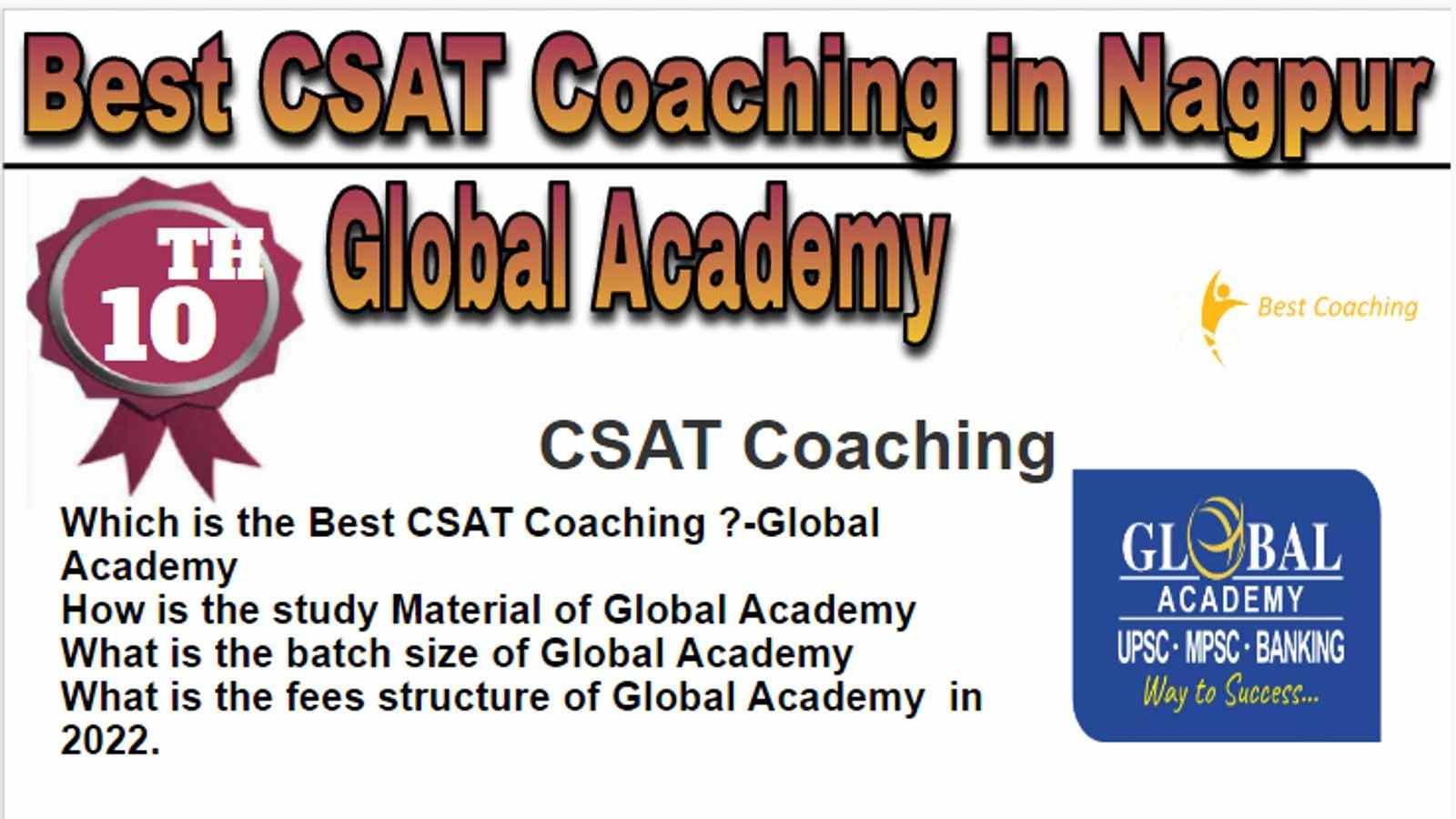 Rank 10 Best CSAT Coaching in Nagpur