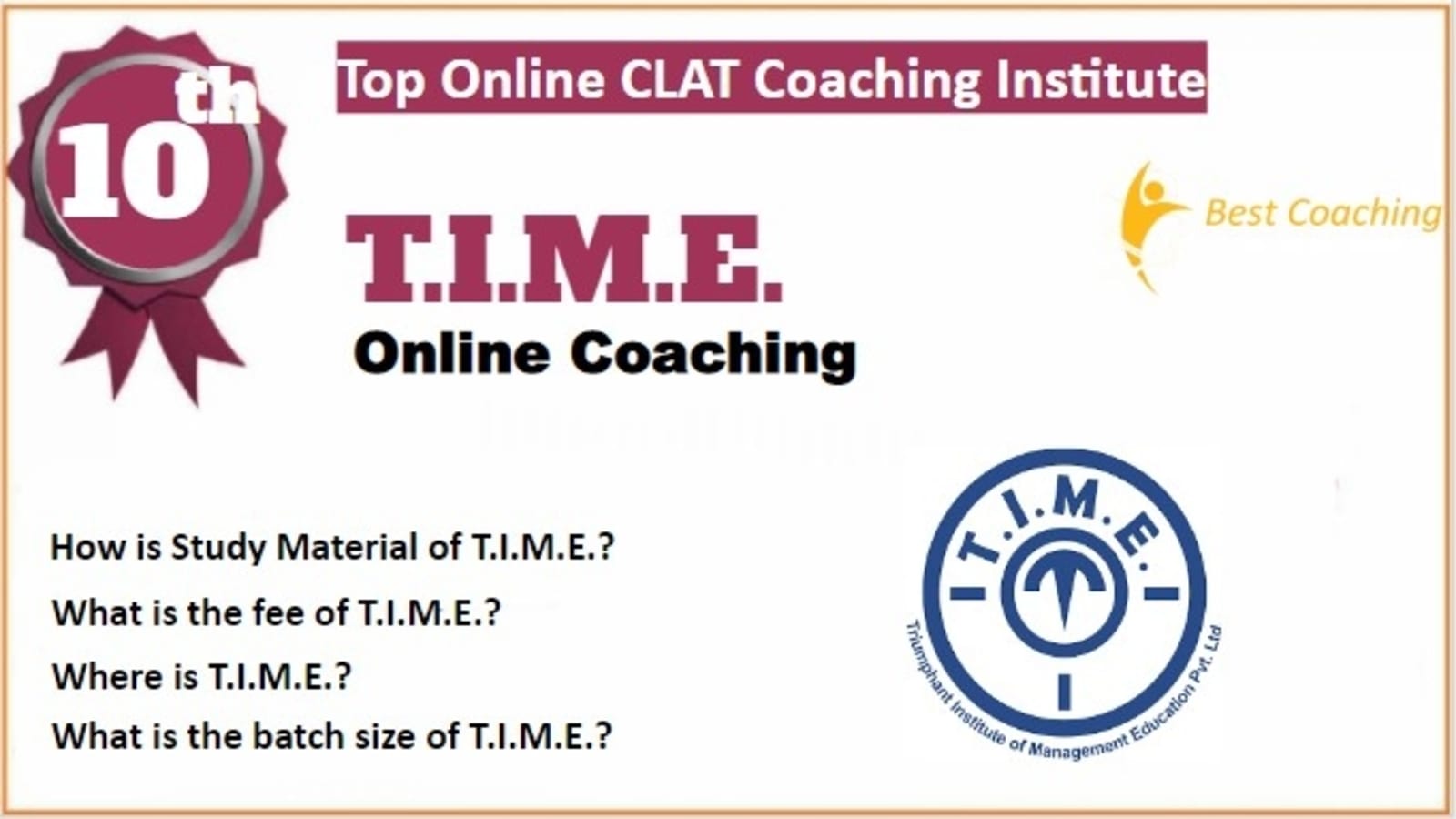 Rank 10 Best Online CLAT Coaching