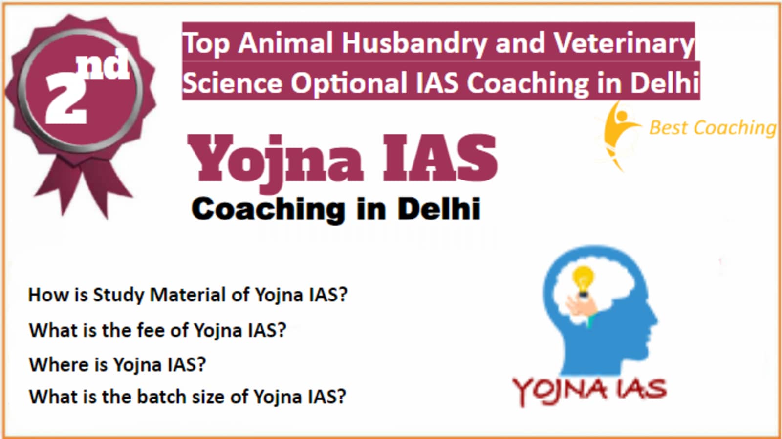 Rank 2 Best Animal Husbandry and Veterinary Science Optional IAS Coaching in Delhi