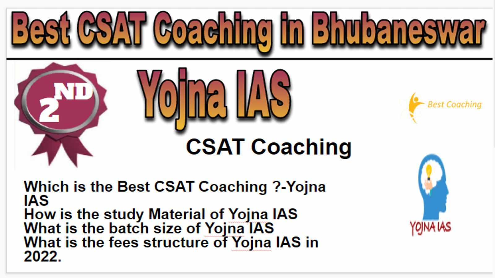 Rank 2 Best CSAT Coaching in Bhubaneswar