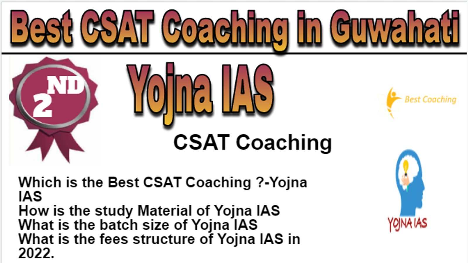 Rank 2 Best CSAT Coaching in Guwahati