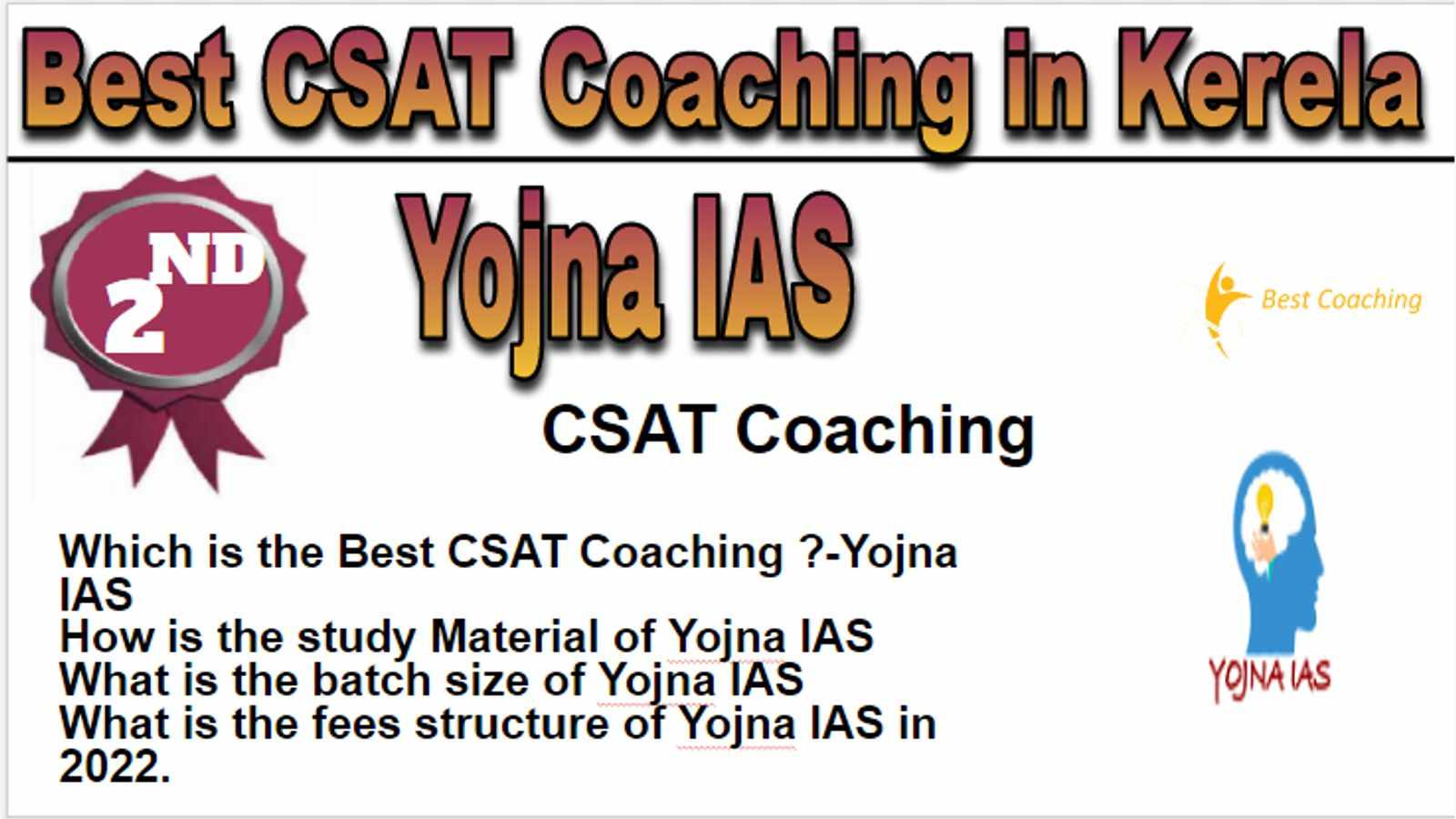 Rank 2 Best CSAT Coaching in Kerela