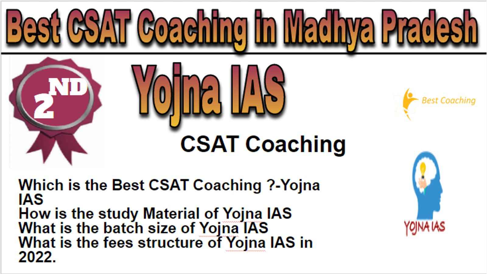 Rank 2 Best CSAT Coaching in Madhya Pradesh