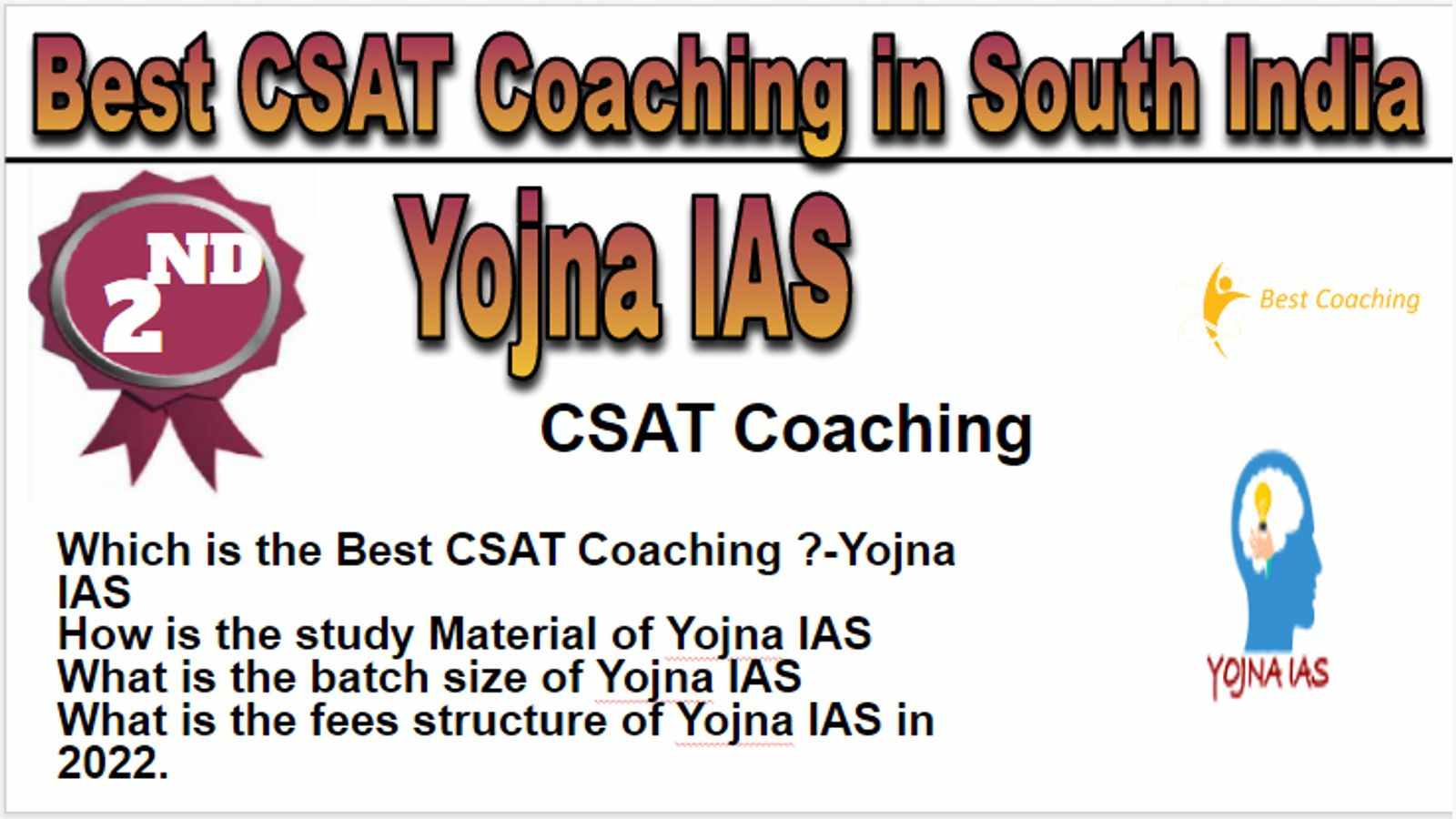 Rank 2 Best CSAT Coaching in South India