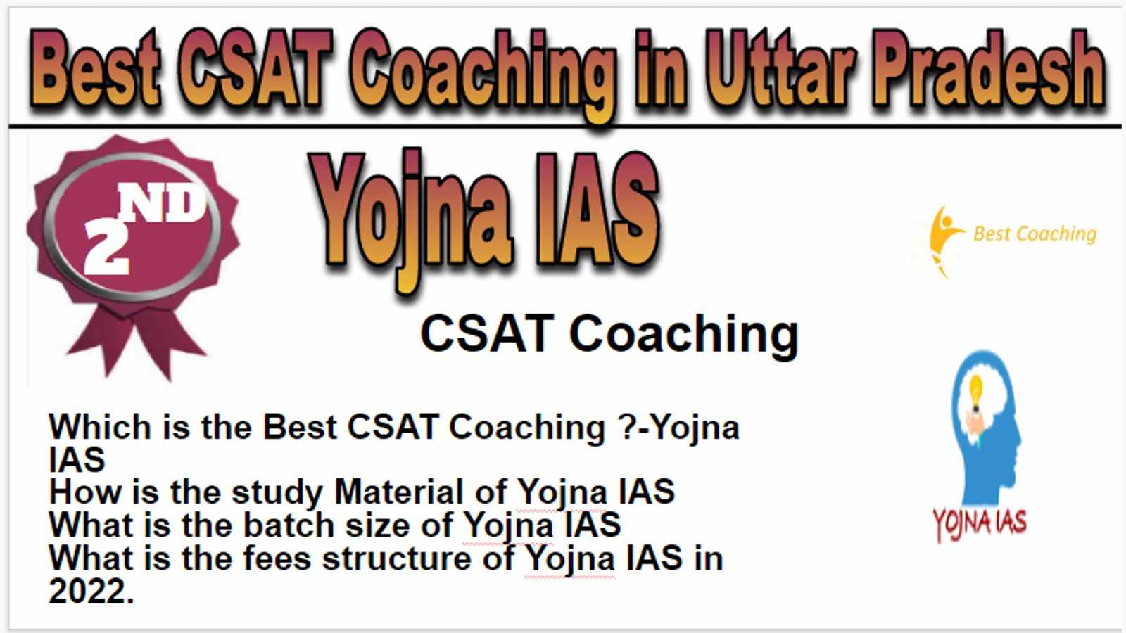 Rank 2 Best CSAT Coaching in Uttar Pradesh