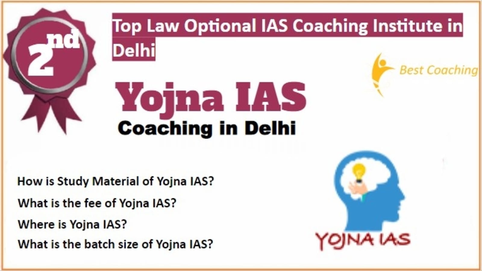 Rank 2 Best Law Optional IAS Coaching in Delhi