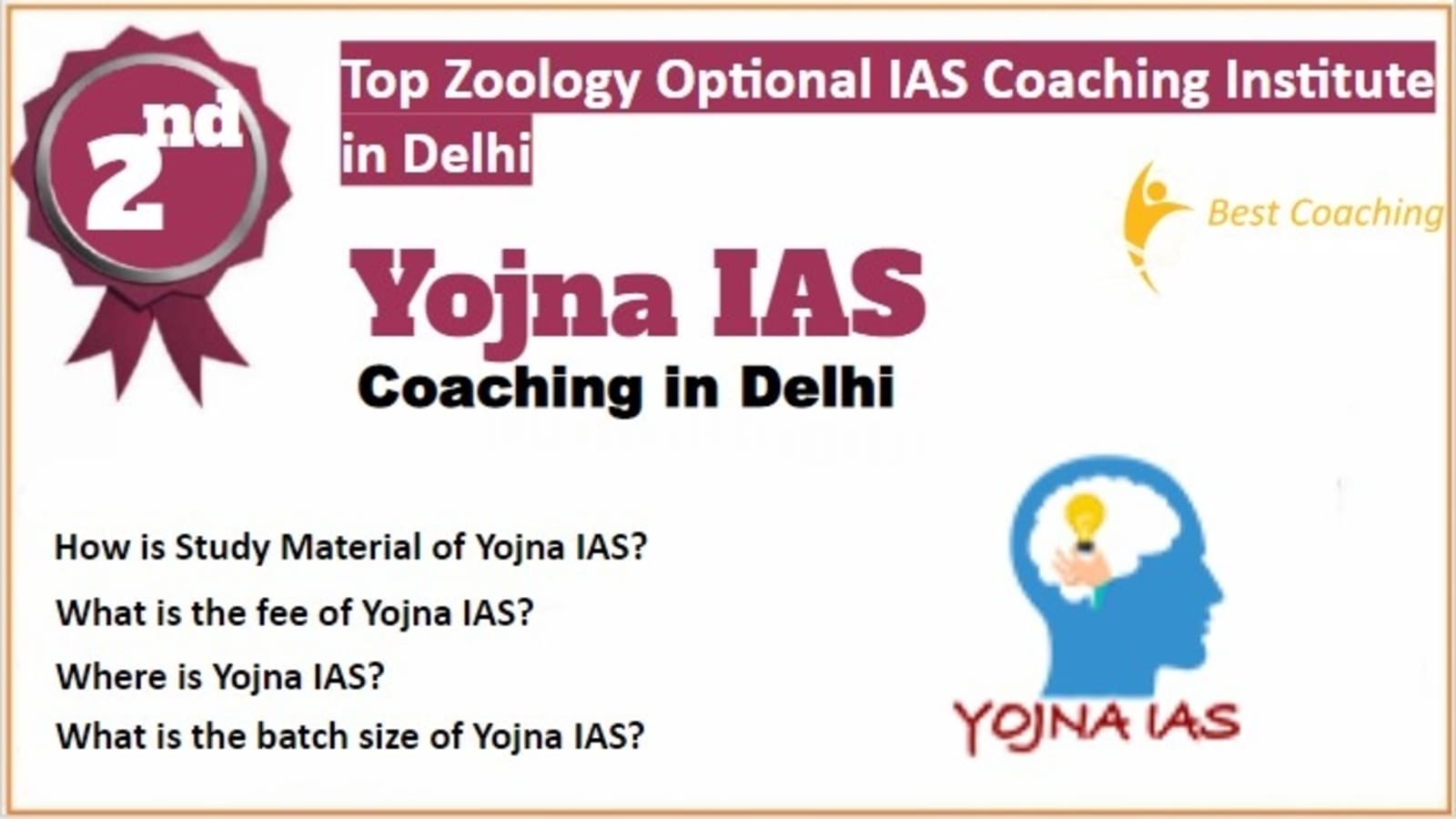 Rank 2 Best Zoology Optional IAS Coaching in Delhi
