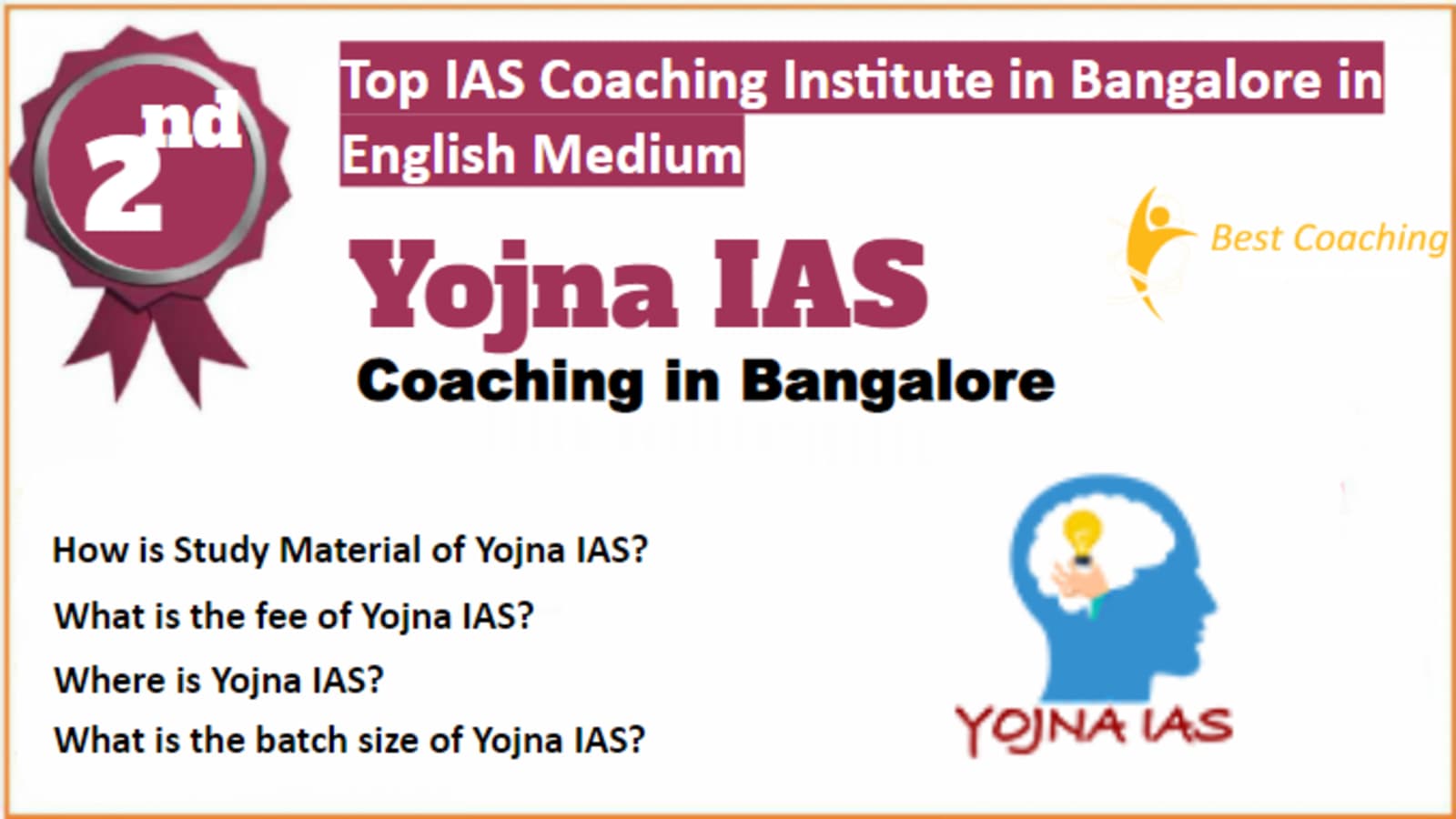 Rank 2 Top IAS Coaching in Bangalore in English Medium